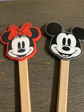 Minnie & Mickey Mouse Silicone Spatulas